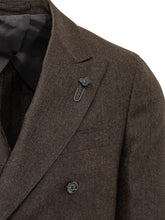 LARDINI - Double Breasted Jacket with Peak Lapels - Brown - LIDIASHOPPING® - Official Website