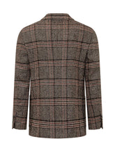 LARDINI - Double Breasted Jacket with Check Pattern - Red - LIDIASHOPPING® - Official Website