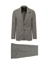 LARDINI - Single Breasted Suit with Matching Trousers - Grey - LIDIASHOPPING® - Official Website