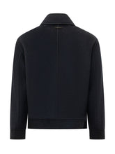 LARDINI - Short Jacket with Collar and Patch Pockets - Blue - LIDIASHOPPING® - Official Website