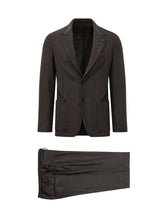 LARDINI - Easywear Striped Single Breasted Suit - Black - LIDIASHOPPING® - Official Website