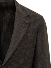 LARDINI - Easywear Striped Single Breasted Suit - Black - LIDIASHOPPING® - Official Website
