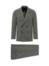 LARDINI - Completo Doppiopetto a Quadri - Grigio - LIDIASHOPPING® - Official Website