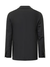 LARDINI - Blazer Monopetto con Tasche a Patta - Blu - LIDIASHOPPING® - Official Website