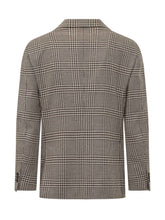 LARDINI - Roma Checked Blazer - Brown - LIDIASHOPPING® - Official Website