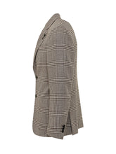 LARDINI - Roma Checked Blazer - Brown - LIDIASHOPPING® - Official Website