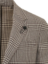 LARDINI - Roma Checked Blazer - Brown - LIDIASHOPPING® - Official Website