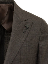 LARDINI - Checked Single Breasted Suit - Brown - LIDIASHOPPING® - Official Website