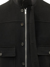LARDINI - Giubbino con Collo Alto e Tasche Applicate - Nero - LIDIASHOPPING® - Official Website