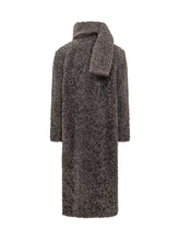 MSGM - Long Coat with Scarf - Grey - LIDIASHOPPING® - Official Website