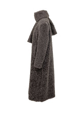 MSGM - Long Coat with Scarf - Grey - LIDIASHOPPING® - Official Website