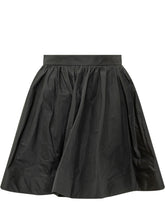 MSGM - Gonna Corta Arricciata - Nero - LIDIASHOPPING® - Official Website
