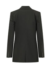MSGM - Blazer Doppiopetto con Rever a Lancia - Nero - LIDIASHOPPING® - Official Website