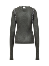 MSGM - Long Sleeve Top with Ruffles - Grey - LIDIASHOPPING® - Official Website
