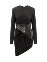 THE ANDAMANE - Ursula Mini Dress with Wrap Panel - Black - LIDIASHOPPING® - Official Website