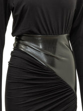 THE ANDAMANE - Ursula Mini Dress with Wrap Panel - Black - LIDIASHOPPING® - Official Website