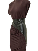 THE ANDAMANE - Ursula Midi Dress with Side Draping - Red - LIDIASHOPPING® - Official Website