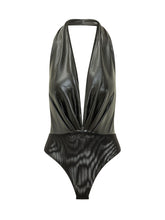 THE ANDAMANE - Zendaya Bodysuit with Deep Neckline - Black - LIDIASHOPPING® - Official Website