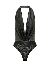 THE ANDAMANE - Zendaya Bodysuit with Deep Neckline - Black - LIDIASHOPPING® - Official Website