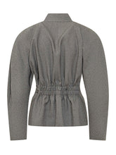 THE ANDAMANE - Margaux Wrap Jacket with Belt - Grey - LIDIASHOPPING® - Official Website