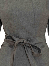 THE ANDAMANE - Margaux Wrap Jacket with Belt - Grey - LIDIASHOPPING® - Official Website