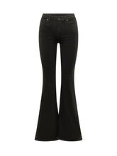 7 FOR ALL MANKIND - The Leggy Bootcut Trousers - Black - LIDIASHOPPING® - Official Website