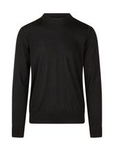 PAOLO PECORA - Maglia Girocollo a Tinta Unita - Nero - LIDIASHOPPING® - Official Website
