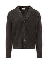 PAOLO PECORA - Cardigan con Scollo a V e Bottoni - Marrone - LIDIASHOPPING® - Official Website