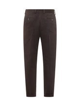 PAOLO PECORA - Pantaloni Sartoriali a Gamba Dritta - Marrone - LIDIASHOPPING® - Official Website