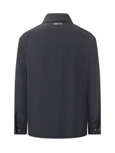 PAOLO PECORA - Overshirt with Chest Pockets - Blue - LIDIASHOPPING® - Official Website