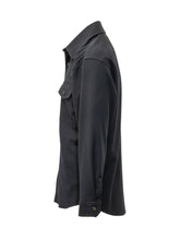 PAOLO PECORA - Overshirt with Chest Pockets - Blue - LIDIASHOPPING® - Official Website