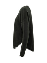 KUJTEN - Mela Sweater with Irregular Edges - Black - LIDIASHOPPING® - Official Website