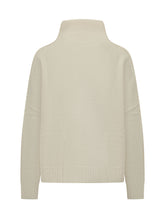 KUJTEN - Dolcevita Thea con Cuciture Decorative - Bianco - LIDIASHOPPING® - Official Website