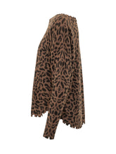 KUJTEN - Maglia Melah Leopard Girocollo - Marrone - LIDIASHOPPING® - Official Website