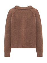 KUJTEN - Aenora Sweater with Collar - Brown - LIDIASHOPPING® - Official Website