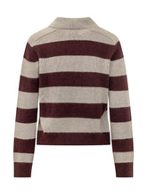 KUJTEN - Royce Striped Cashmere Polo Sweater - Beige - LIDIASHOPPING® - Official Website