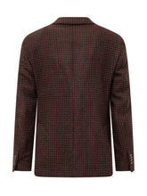 GABRIELE PASINI - Single Breasted Checked Blazer - Red - LIDIASHOPPING® - Official Website