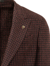GABRIELE PASINI - Single Breasted Checked Blazer - Red - LIDIASHOPPING® - Official Website