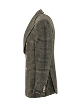 GABRIELE PASINI - Double Breasted Checked Blazer - Green - LIDIASHOPPING® - Official Website