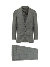 GABRIELE PASINI - Single Breasted Checked Suit - Grey - LIDIASHOPPING® - Official Website