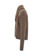 GABRIELE PASINI - Cardigan con Collo Sciallato - Marrone - LIDIASHOPPING® - Official Website