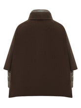 MOORER - Mantella con Collo Alto e Tasche - Marrone - LIDIASHOPPING® - Official Website