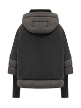 MOORER - Giacca Medea con Cappuccio - Nero - LIDIASHOPPING® - Official Website