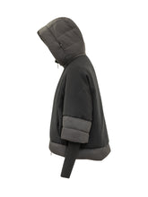 MOORER - Giacca Medea con Cappuccio - Nero - LIDIASHOPPING® - Official Website
