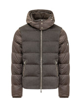 MOORER - Casciano Padded Jacket with Hood - Brown - LIDIASHOPPING® - Official Website