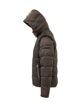 MOORER - Casciano Padded Jacket with Hood - Brown - LIDIASHOPPING® - Official Website
