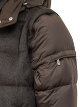 MOORER - Casciano Padded Jacket with Hood - Brown - LIDIASHOPPING® - Official Website