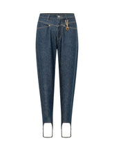 STELLA MCCARTNEY - Slim Trousers with Stirrup Hems - Blue - LIDIASHOPPING® - Official Website