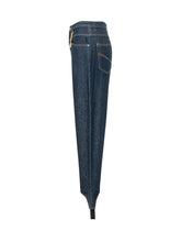 STELLA MCCARTNEY - Slim Trousers with Stirrup Hems - Blue - LIDIASHOPPING® - Official Website