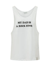 STELLA MCCARTNEY - T-shirt with Front My Dad is a Rockstar Print - White - LIDIASHOPPING® - Official Website